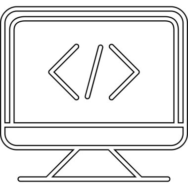 Ekran simgesi ile bilgisayar monitörü