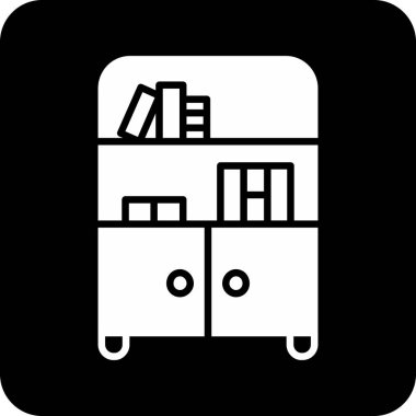 Mobilya simgesinin vektör illüstrasyonu