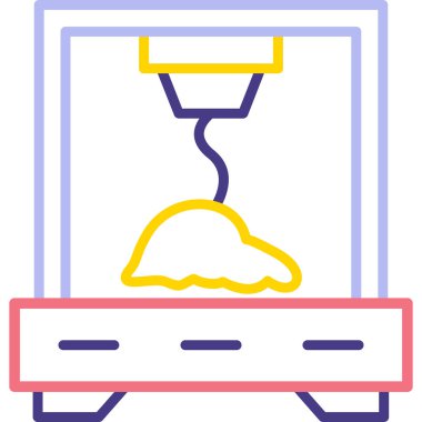 Yemek. Simge simgesi vektörü. Web illüstrasyonu