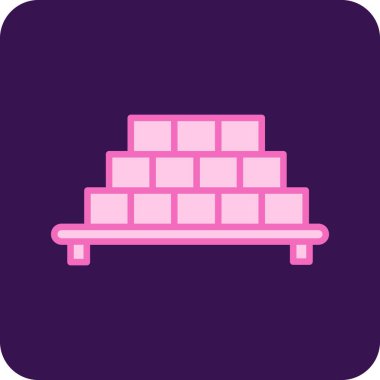 Çikolata. Web simgesi basit illüstrasyon