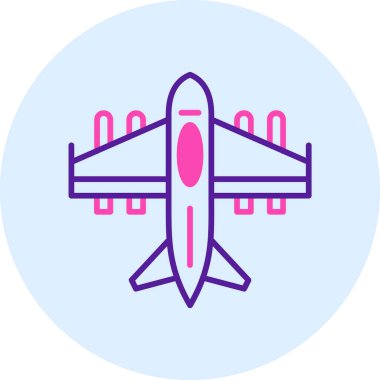 Uçak. Web simgesi basit illüstrasyon