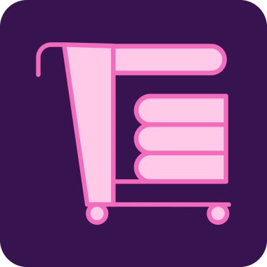 İnternetten alışveriş. Web simgesi vektör illüstrasyonu