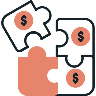 Dolar simgesi vektör illüstrasyonu