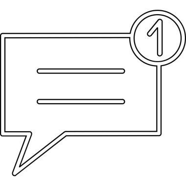 İleti simgesi vektör illüstrasyon tasarımı içeren konuşma balonu