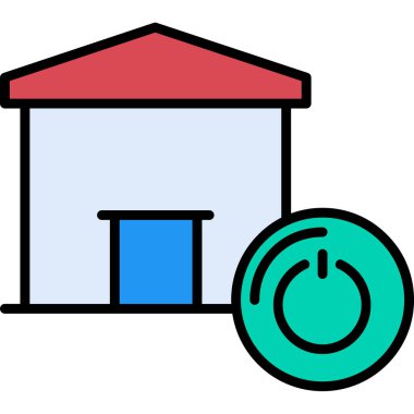 Ev simgesinin vektör illüstrasyonu