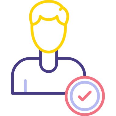 man simgesi vektör illüstrasyonu