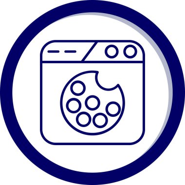 Çamaşır makinesi simgesinin vektör illüstrasyonu