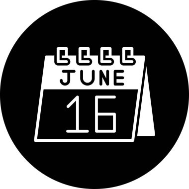 Takvim simgesi tasarımı, vektör illüstrasyonu