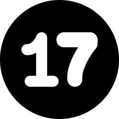 7 numaralı vektör simgesi