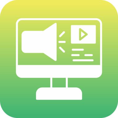 Video kameranın vektör illüstrasyonu