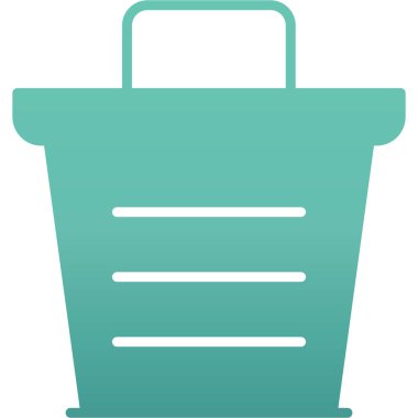 Sepet alışveriş simgesi vektör illüstrasyonu