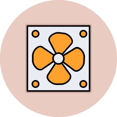 çiçek simgesi vektör illüstrasyonu