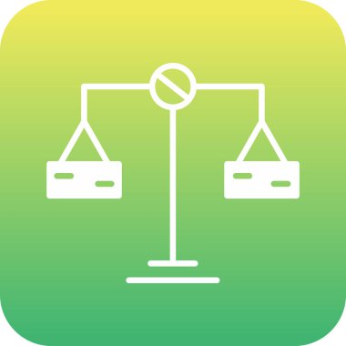 Eşsiz adalet vektörü simgesi