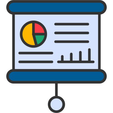 Analiz çizelgesi simgesi - taslak biçimi