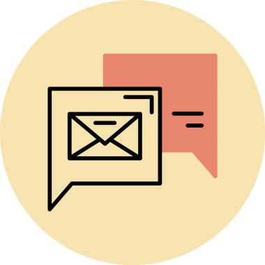 E- posta simgesi vektör illüstrasyonu