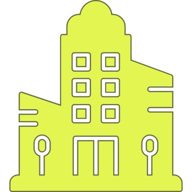 şehir simgesi vektör illüstrasyonu