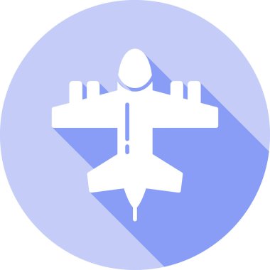 Uçak simgesinin vektör illüstrasyonu