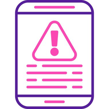 Cep telefonu. Web simgesi basit illüstrasyon