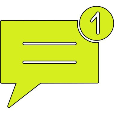 Kabarcık simgesinin vektör illüstrasyonu