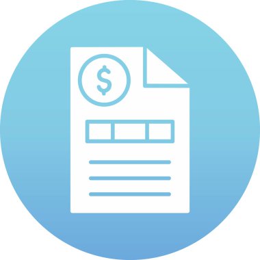 Belge. Web simgesi basit illüstrasyon