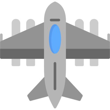 uçak ikonu vektör illüstrasyonu