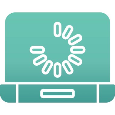 bilgisayar vektör simgesi modern basit tasarım illüstrasyonu