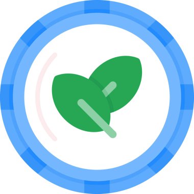 Yaprak vektör simgesi modern basit vektör illüstrasyonu