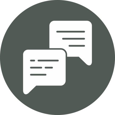 Konuş. Web simgesi basit illüstrasyon