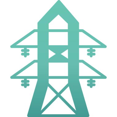 Bir ağaç simgesinin vektör illüstrasyonu