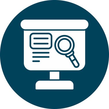 Ara. Web simgesi basit tasarım