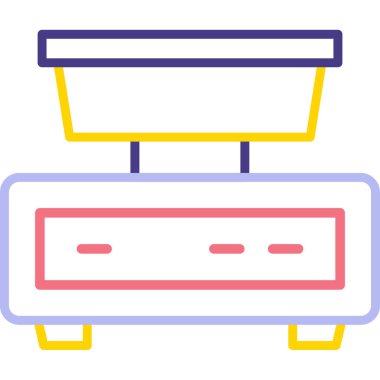 Modern b 'nin vektör illüstrasyonu eksik simgesi