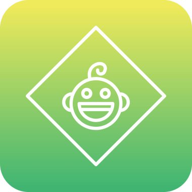 benzersiz maymun vektör çizgisi simgesi