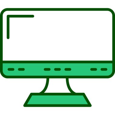 Bilgisayar. Web simgesi basit illüstrasyon