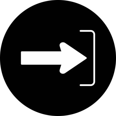 ok sağ yön simgesi ana hat biçiminde