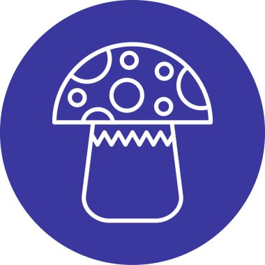 Mantar. Web simgesi basit tasarım