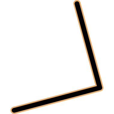 İmleç ile ok işaretinin siyah beyaz çizimi