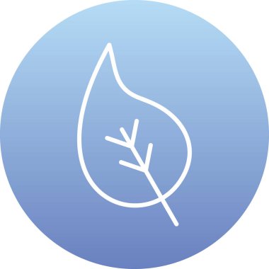 Yaprak ikonu vektör illüstrasyonu