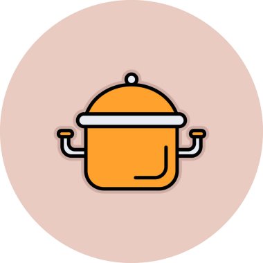 Şirin bir çizgi film simgesinin vektör çizimi