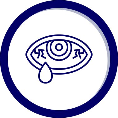 göz damla simge vektör çizim