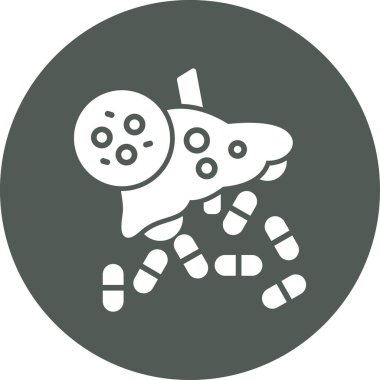 Bir robot simgesinin vektör illüstrasyonu