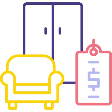 Modern bir simgenin vektör illüstrasyonu