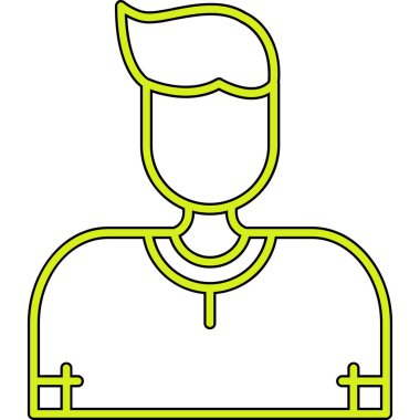 avatar. Web simgesi basit illüstrasyon