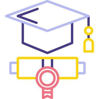 Eğitim. Web simgesi basit illüstrasyon