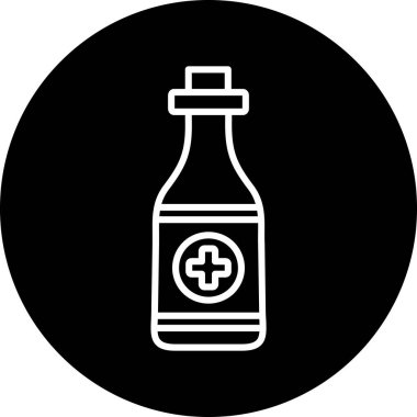 şişe simgesi vektör illüstrasyonu