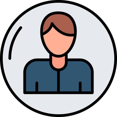 iş adamı simgesi vektör illüstrasyonu