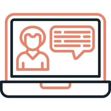 İnternet sohbeti. Basit resimleme