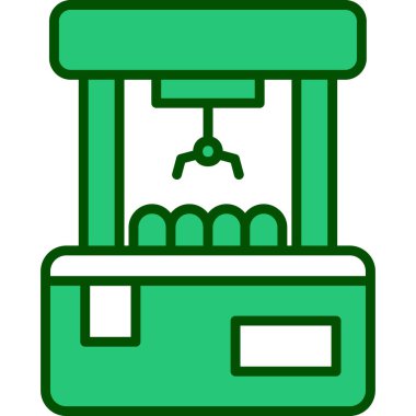 Boks yap. Web simgesi vektör illüstrasyonu