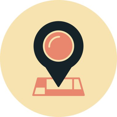 Harita işaretleyici. Basit tasarım