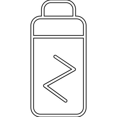 pil simgesi, vektör illüstrasyonu