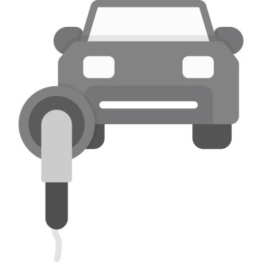 araba kablosu düz vektör simgesi